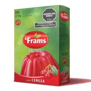 NATURAL FRAMS GELATINA CEREZA X26GR